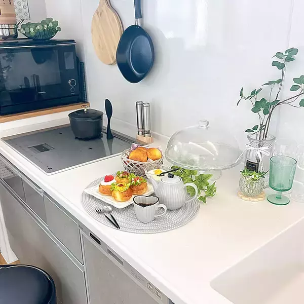 「「造作カウンターがいい仕事♪幸せオーラをまとう爽やかキッチン」 by tomatoさん」の画像