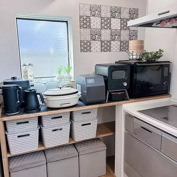 「「造作カウンターがいい仕事♪幸せオーラをまとう爽やかキッチン」 by tomatoさん」の画像