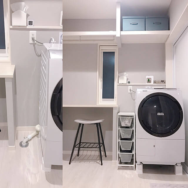 限られたスペースを活かして洗濯機まわりをスッキリ使いやすく！IKEAのアイテムを活用したランドリー収納