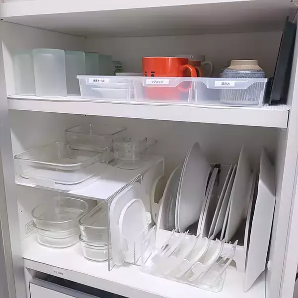 「3つのパターン別にご紹介します☆タッパーや保存容器の収納方法」の画像