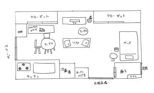「「30m2。白とピンクでふんわり可愛い、どこを見ても幸せな部屋づくり」 by marrorinさん」の画像