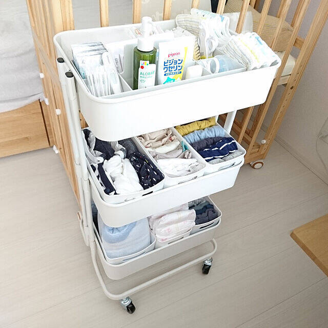 ストレスフリーで快適に☆赤ちゃんグッズの収納アイデア