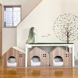 「ペットも大事な家族♡人もペットも快適に過ごせるリビングの風景」の画像1