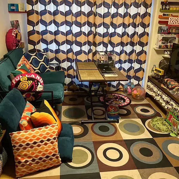 「遊び心のあるお部屋にしたい方にもモダン感を楽しみたい方にも！ミッドセンチュリーインテリア実例」の画像