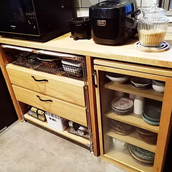 「機能性の良さとデザインにひとめぼれ♪インテリアにもフィットする無印良品のキャビネット」の画像