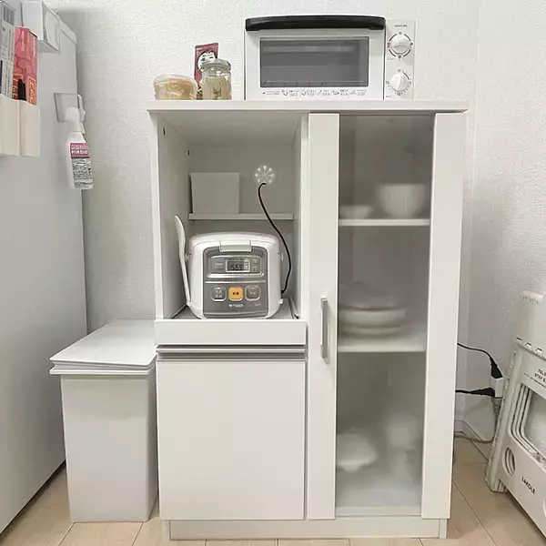 「食器棚も収納ケースもおまかせ♪ニトリのアイテムで作るキッチン収納」の画像