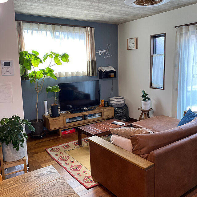 海外風のハイセンスなインテリアに♪くすみカラーのアクセントウォール