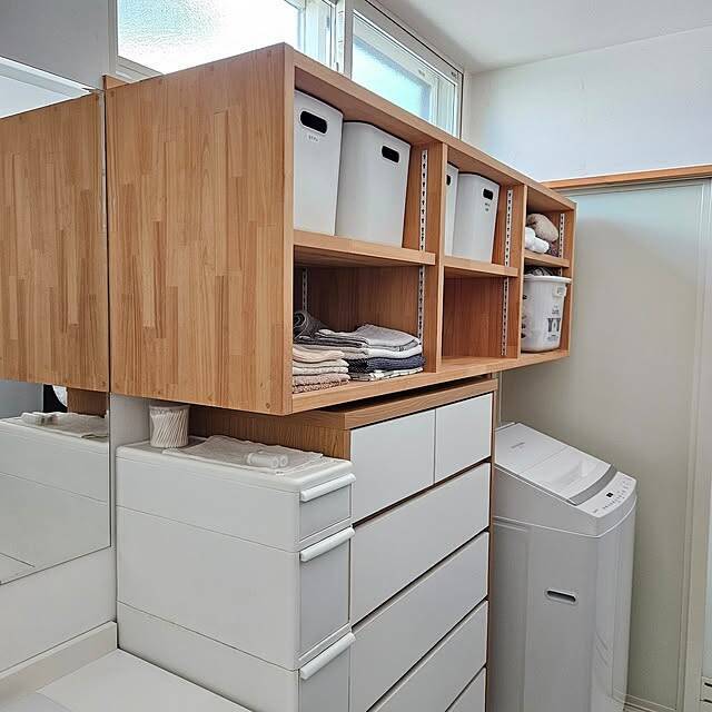 限られた空間をむだなく有効活用！使いやすくてきれいに片付く洗面所収納のアイデア10選