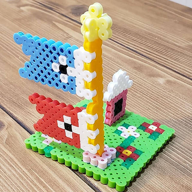 目から鱗のアイデアが続々！インテリアに取り入れたいアイロンビーズ作品アイデア