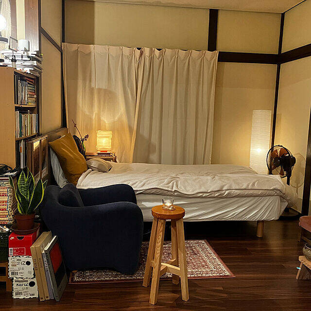 お部屋にしっとりなじむ美しさ。無印良品の脚付マットレス使い方実例