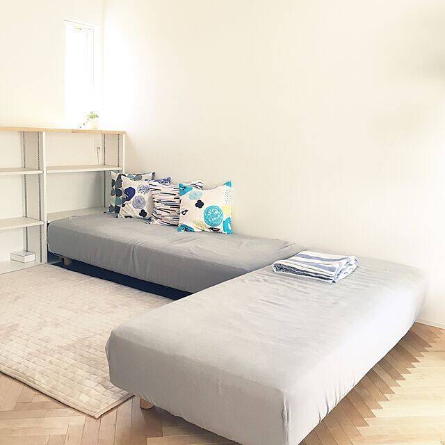 お部屋にしっとりなじむ美しさ。無印良品の脚付マットレス使い方実例