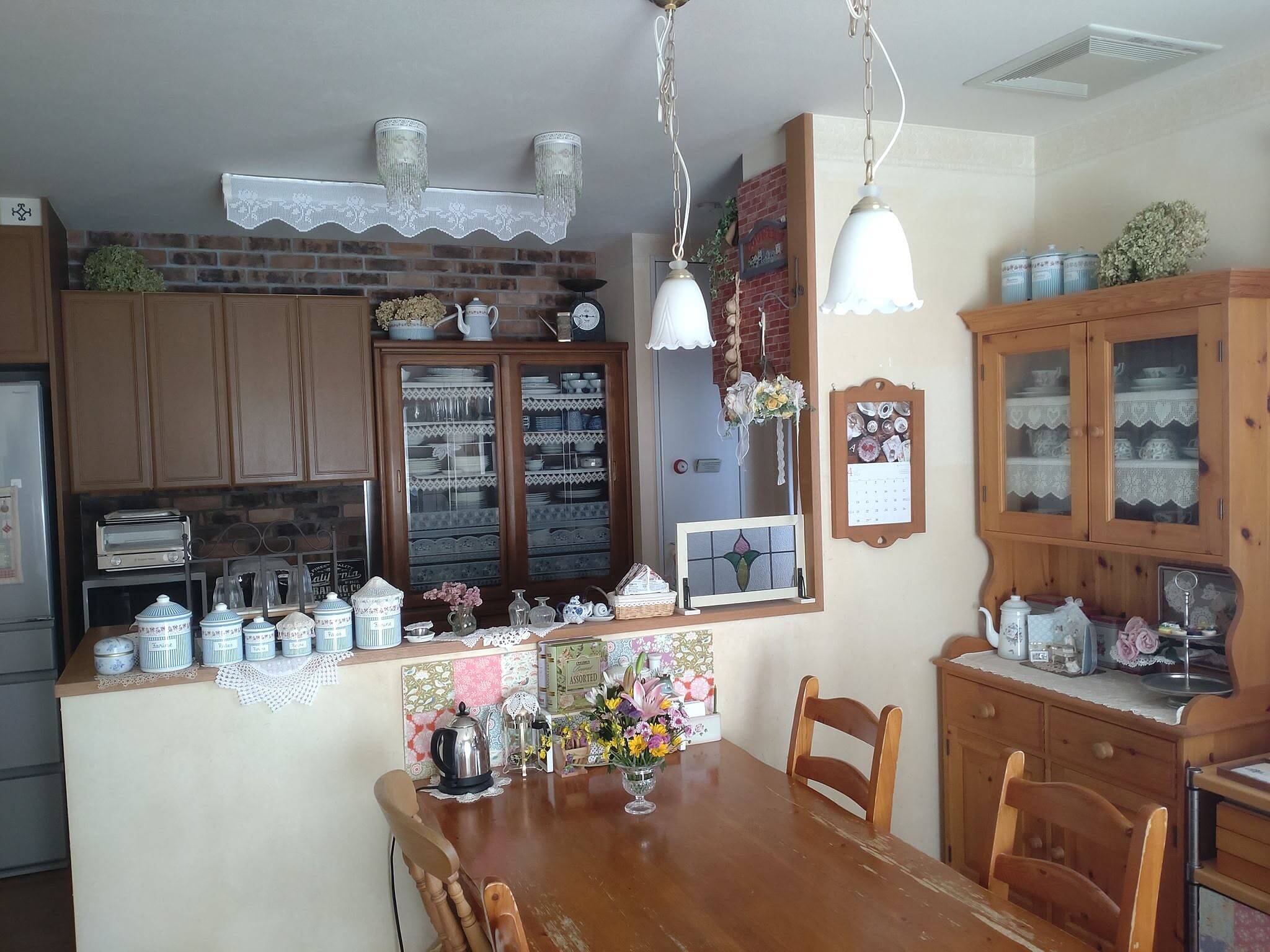 「育てる時間も味わう、大好きなカントリーを詰め込んだキッチン」 by Hujikoさん