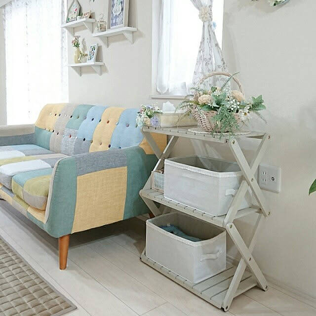 置きたい場所にちょうどいい！暮らしのそばで活躍するベルメゾンの折りたたみラック