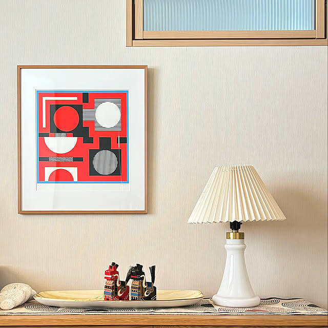 「すっきり空間をレトロな彩りで満たして。温故知新なミックススタイル」 by h_kiwさん