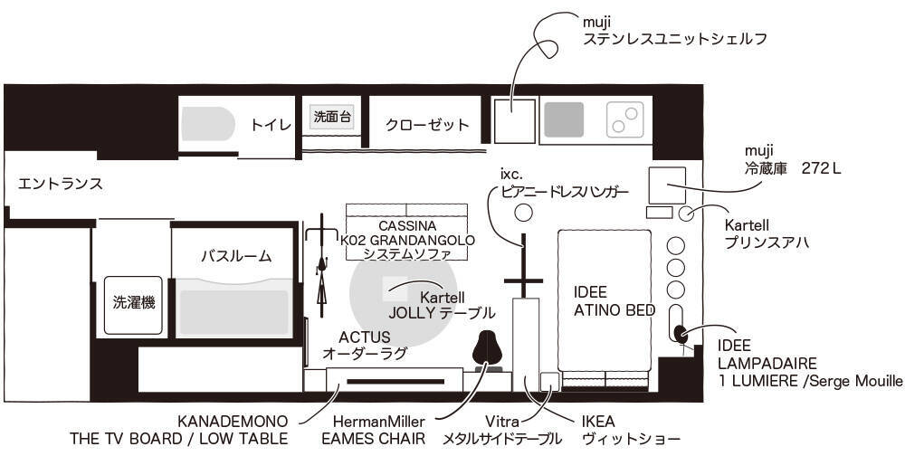 「34m2。自分の為になる、ワクワクと安心感が共存する部屋」 by dethtroyさん