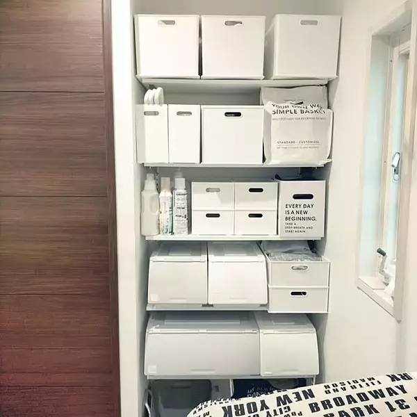 「カスタマイズできるから使いやすい♪ニトリのNフラッテを使った収納実例」の画像