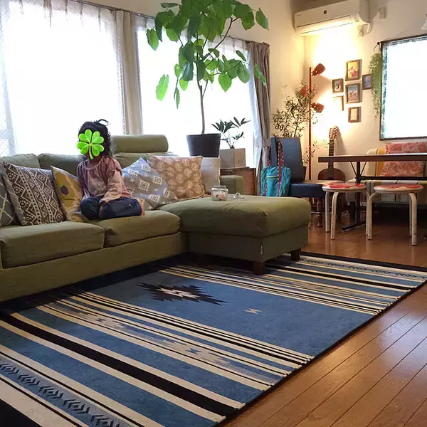 「お部屋のアクセントに！二トリとしまむらのラグと敷パッド」の画像