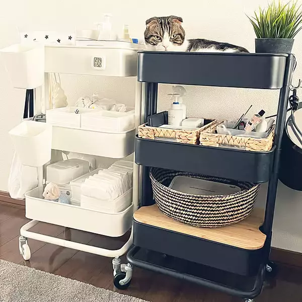 「より使いやすく、収納力もアップ！ワゴンのカスタマイズ実例6選」の画像