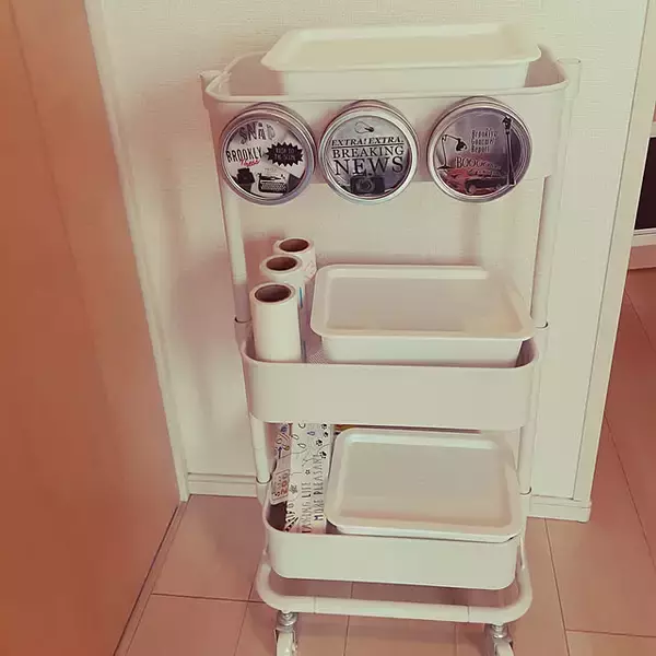 「より使いやすく、収納力もアップ！ワゴンのカスタマイズ実例6選」の画像