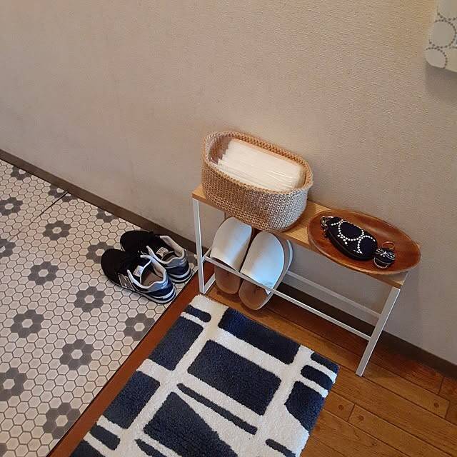 すっきりとスマートな空間づくりにおすすめ♪省スペースにおさまる山崎実業の玄関収納アイテム