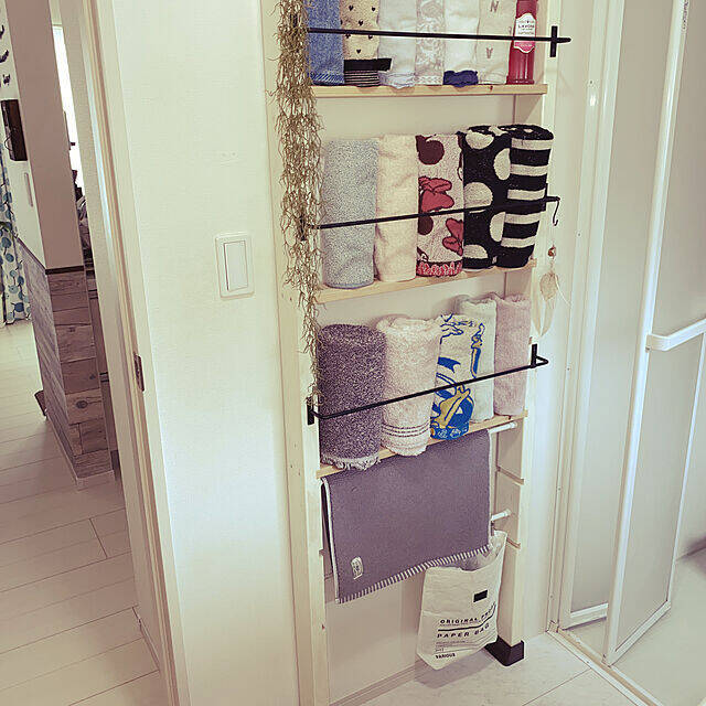 見た目も楽しい収納にチェンジ☆アイアンバーを使ったDIY実例