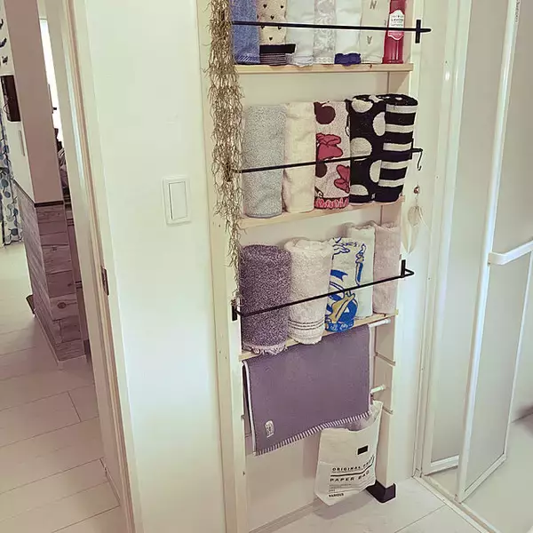 「見た目も楽しい収納にチェンジ☆アイアンバーを使ったDIY実例」の画像