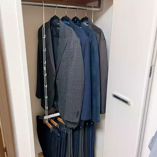 「クローゼットの収納が劇的に変化！ニトリのハンガーが優秀」の画像