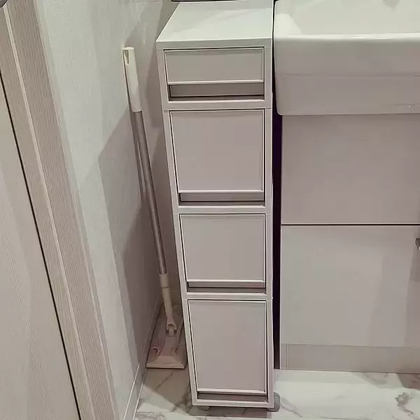 【高コスパアイテム】長さのあるアイテムもすっきり収納！無印良品 収納ストッカー by hanapanさん