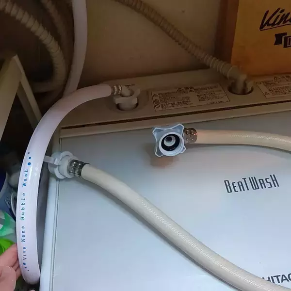 「【高コスパアイテム】洗濯機の汚れ・ニオイ対策に！ ナノバブルウォッシュホース by Yurieさん」の画像