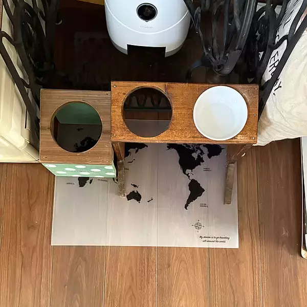 「「好きな柄で楽しむ♪猫のごはん皿用ランチョンマット」 by mayumiさん」の画像