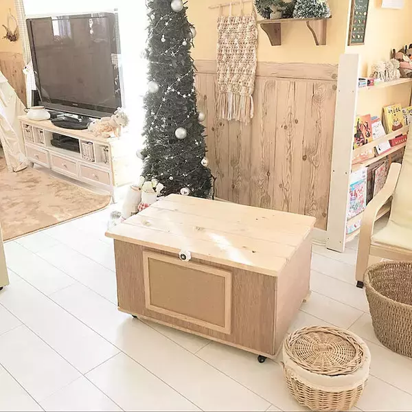 「手間いらずで大満足な仕上がりに♪カラーボックスがベースのリメイク＆DIY」の画像