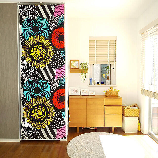 北欧らしいデザイン満喫♡リビングにあるマリメッコ製品