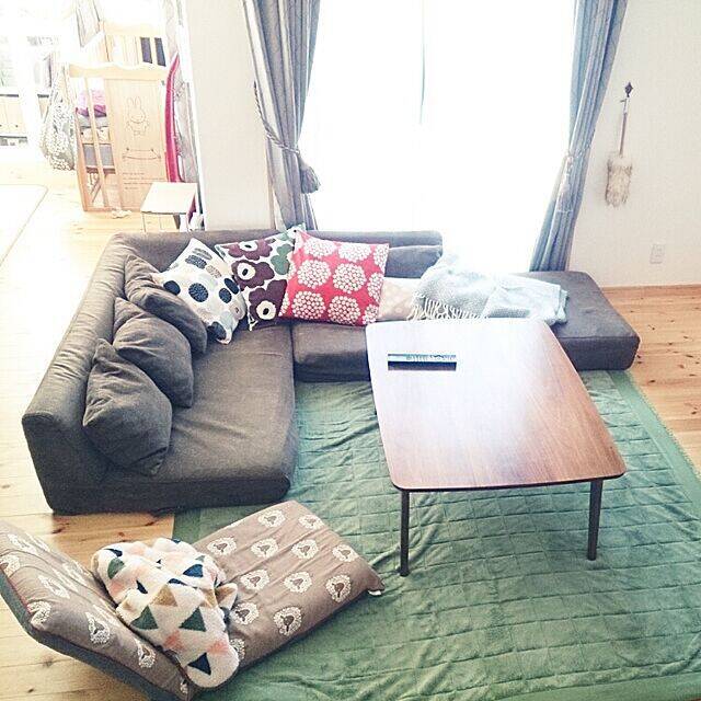 北欧らしいデザイン満喫♡リビングにあるマリメッコ製品