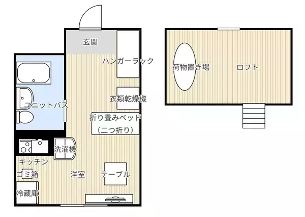 「「9.75m2。暮らしの質を大切にした、効率の良い部屋づくり」 by TORIGAI_2023.04さん」の画像