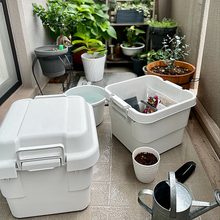 屋内・屋外どちらもOKだから使い道広がる！無印良品のポリプロピレン頑丈収納ボックス