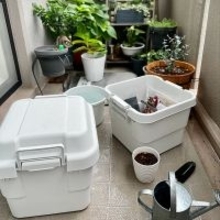 屋内・屋外どちらもOKだから使い道広がる！無印良品のポリプロピレン頑丈収納ボックス