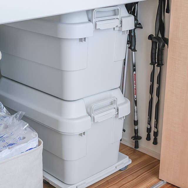 屋内・屋外どちらもOKだから使い道広がる！無印良品のポリプロピレン頑丈収納ボックス
