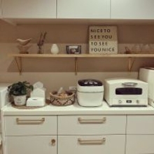 「生活感の扱い方で気分を上げる、外は可愛く中はすっきり収納」 by aromaさん