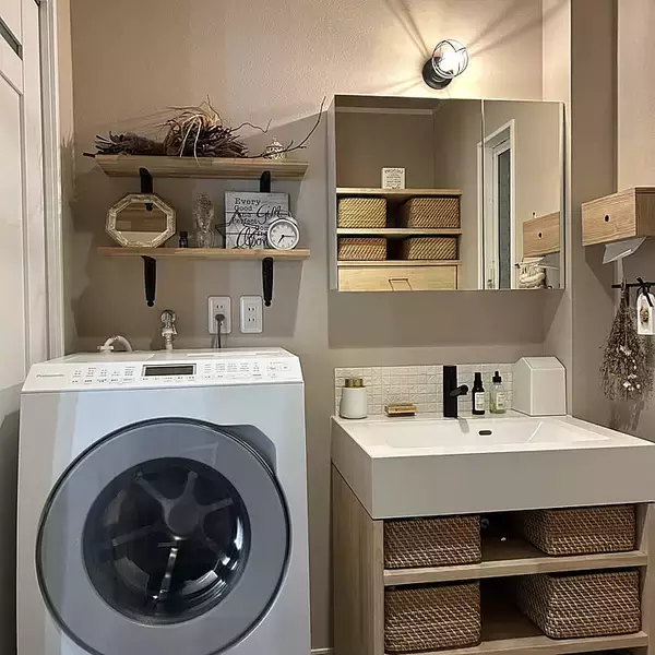 「「生活感の扱い方で気分を上げる、外は可愛く中はすっきり収納」 by aromaさん」の画像