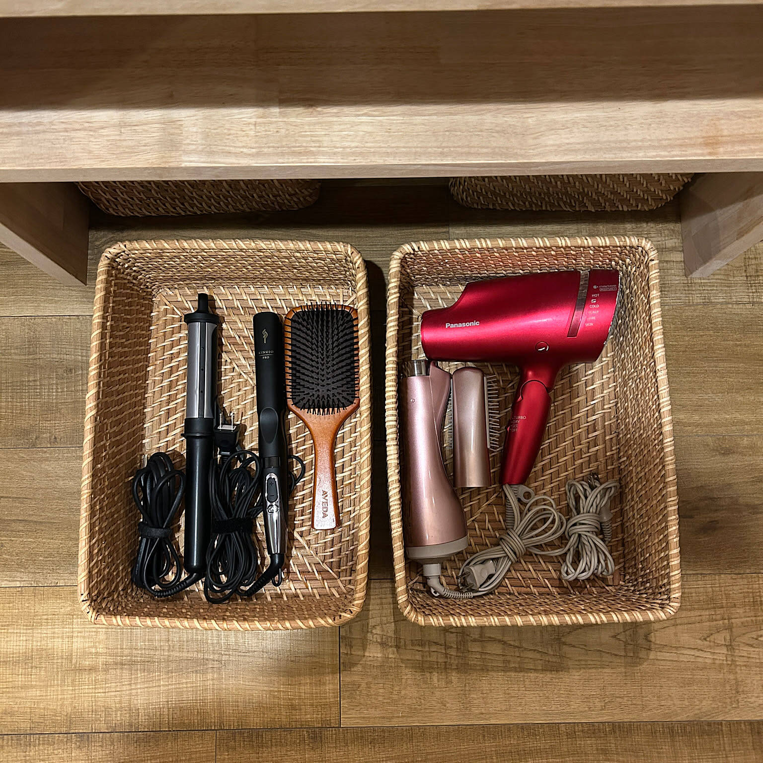 「生活感の扱い方で気分を上げる、外は可愛く中はすっきり収納」 by aromaさん