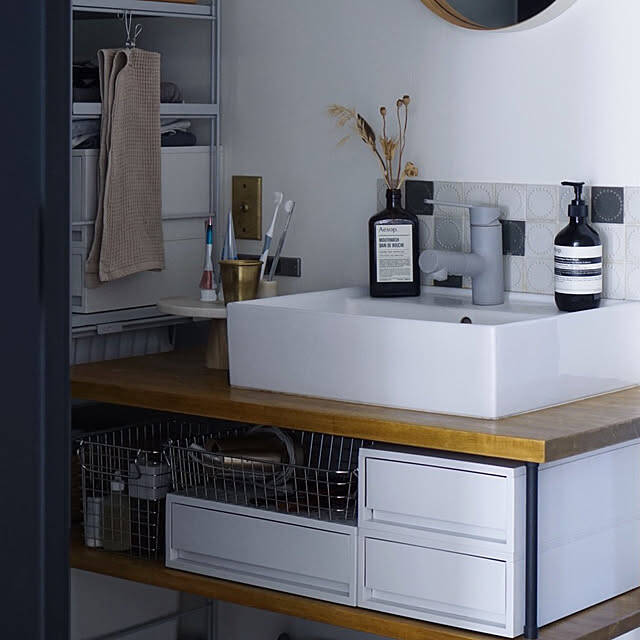 清潔感のある空間にぴったり♪気分まで整う無印良品の洗面所アイテム