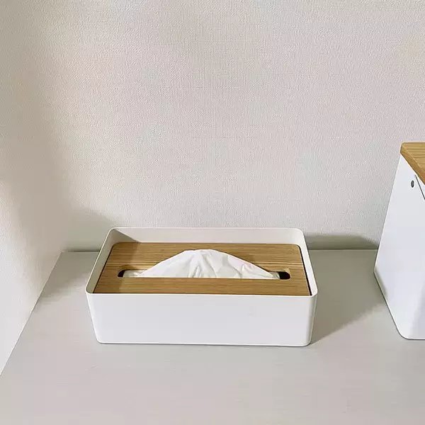 「見た目も使い勝手もばっちり！山崎実業のティッシュ・ウエットティッシュケース」の画像