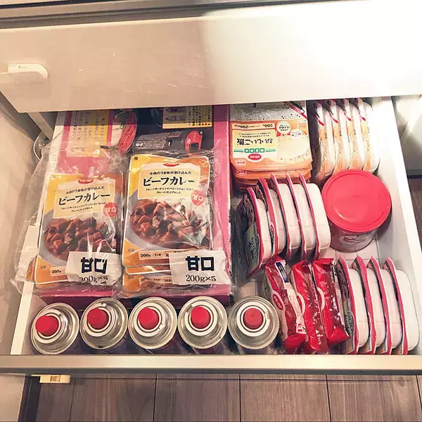 「みんなは防災どうしている？「もしも」に備えた食品や日用品のストック実例」の画像