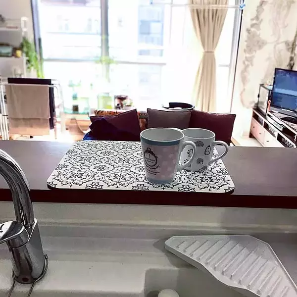 バスマットはもちろんキッチンアイテムとしても活躍♪ニトリの珪藻土マット