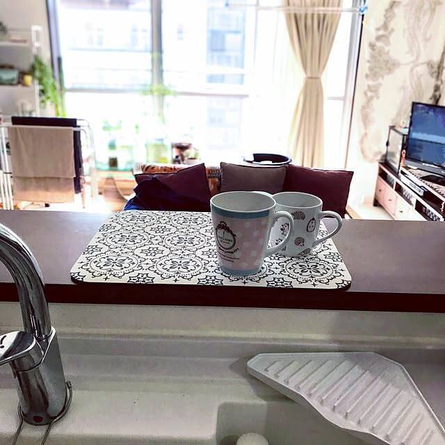 バスマットはもちろんキッチンアイテムとしても活躍♪ニトリの珪藻土マット