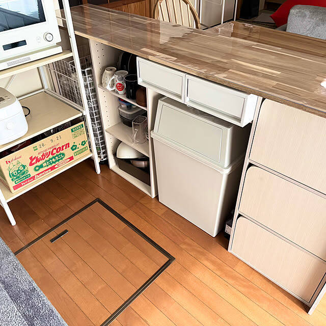 収納を増やしてインテリアもランクアップ☆キッチンカウンターのDIYアイデア集