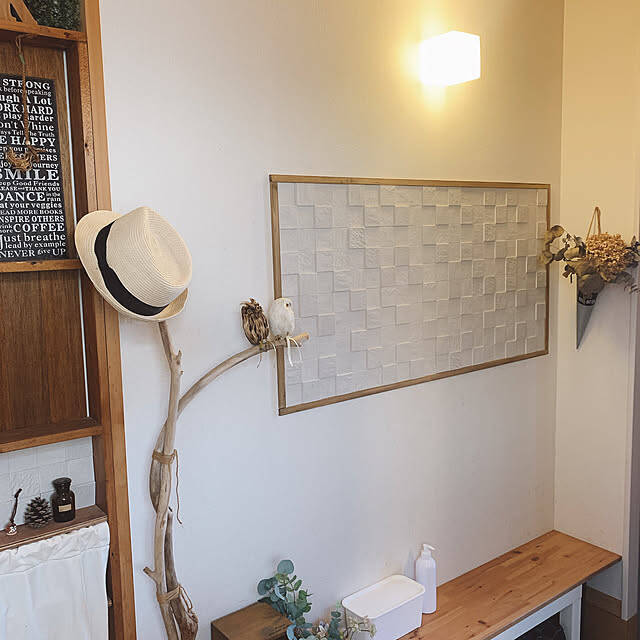 帰るたびほっとする玄関に♡床も壁も扉も自分らしくDIY