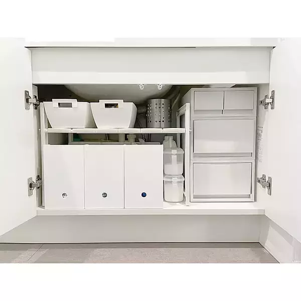 「清潔感を保ちながら使いやすく快適な空間を作る♪洗面所・バスルームの収納アイデア」の画像