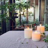 「本物そっくりの炎で癒される♡リモコン付き「LEDキャンドルライトセット」」の画像2