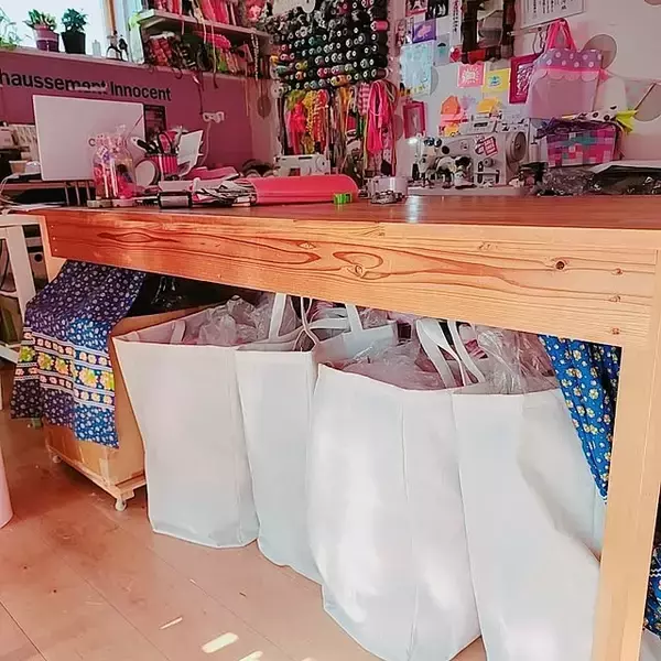 「洗濯物の置き場にはもう悩まない！ダイソー系列店のランドリーバッグが優秀」の画像